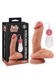 Extreal Sensual Controller Vibrating Dildo Flesh