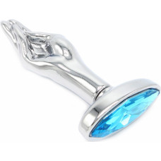 Kiotos Steel Fist Butplug Blue Gem S