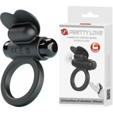 Boss Of Toys PRETTY LOVE - VIBRANT PENIS RING DEBONAIRE Black, 10 vibration functions