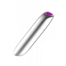 Boss Of Toys Stymulator-Rechargeable Powerful Bullet Vibrator USB 20 Functions - Silver