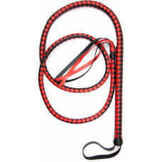 Kiotos Leather Whip 190 cm Black & Red