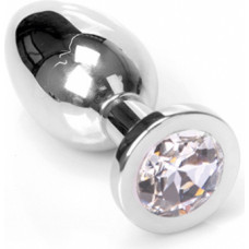 Kiotos Steel Jewel Buttplug - Medium Clear