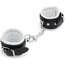 Kiotos Leather Leather Handcuffs White