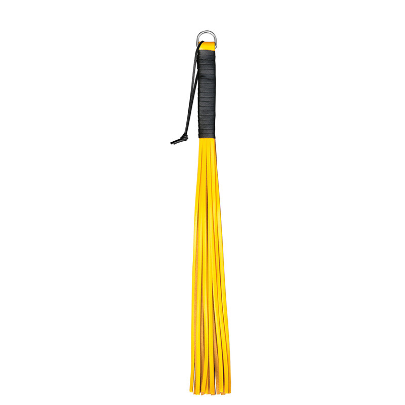 Kiotos Leather Handy Whip - Yellow