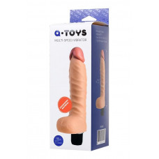 Toyfa A-TOYS, Realistic vibrator, TPE, Multi-speed, 18 cm