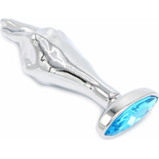 Kiotos Steel Fist Butplug Blue Gem L