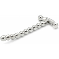 Kiotos Steel Solid Penis Plug Curved With T Handle