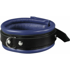 Kiotos Leather Leather Collar Blue - 5 cm