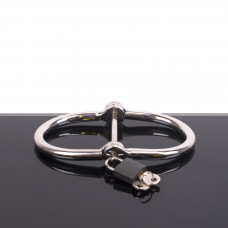 Kiotos Steel D-Handcuffs - Stainless Steel