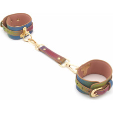 Kiotos Leather Ankle Cuffs Rainbow