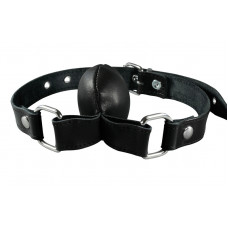 Kiotos Leather Soft Silencer gag black