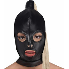 Xr Brands Bondage Mask with Blonde Ponytail