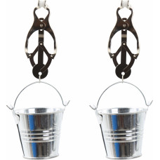 Kiotos Steel Clover Nipple Clamps with Buckets