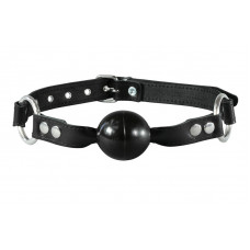 Kiotos Leather Ball gag normal - Black