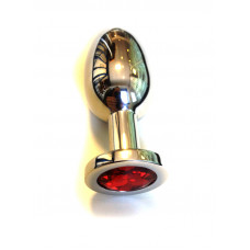 Kiotos Steel Jewel Buttplug - Large Red