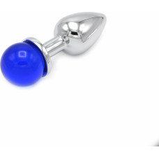 Kiotos Steel Anal Plug Ball Gem Blue