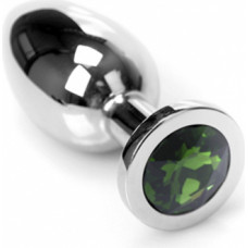 Kiotos Steel Jewel Buttplug - Small Green