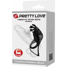 Lybaile Pretty Love Vibrating Cock Ring Black