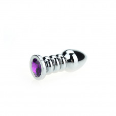 Kiotos Unisex Ribbed Buttplug Purple