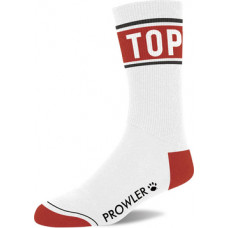 Prowler Top Socks - White/Red