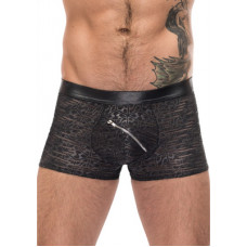 Male Power Zip Pouch Short - M - Black