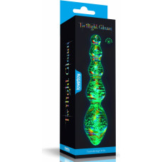 Lovetoy Glow-in-the-dark Twilight Gleam Glass Dildo Tantalizing Orbs