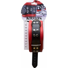 Kiotos Leather Leather Collar 6,5 cm - Red