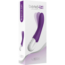 Liebe VIBRATOR BEND IT ATKĀRTOTI UZLĀDĒJAMI PURPULA