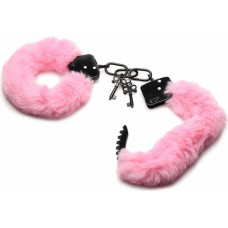 Master Series Cuffed In Fur Furry Handcuffs - Pink