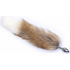 Kiotos Bdsm Fox Tail Plug Brown & White - Short