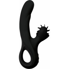 Lang Loys Vibrator with Clitorial Wheel Stimulator Black