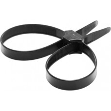 Xr Brands Misbehaved - Black Police Handcuffs (Tie Rips) - 5 Pieces