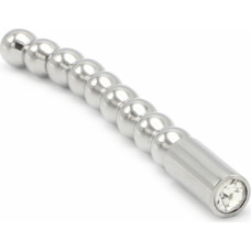 Kiotos Steel Solid Penis Plug Beaded Curved 8 mm