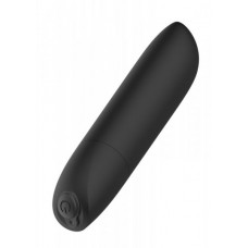 Boss Of Toys Stymulator-Rechargeable Powerful Bullet Vibrator USB 20 Functions - Shine Black