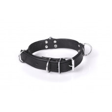 Kiotos Steel Deluxe Bondage Collar - Black