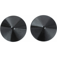 Kiotos Steel Metal Round Nipple Covers Black