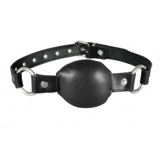 Kiotos Leather Silence gag - Black