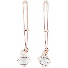 Kiotos Steel Nipple Clamps Rose Gold Prism