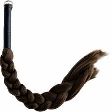 Kiotos Leather Hair Whip Brown Synthetic