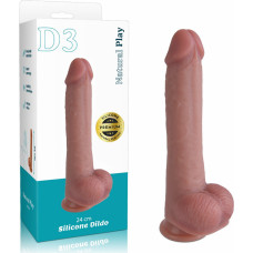 Erospace SILIKONA DILDO 24 CM NATURAL PLAY D3