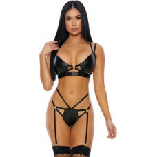 Forplay Spotlight - Cheetah Lingerie Set - L