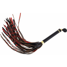 Sevanda Red & Black Braided Tail Flogger