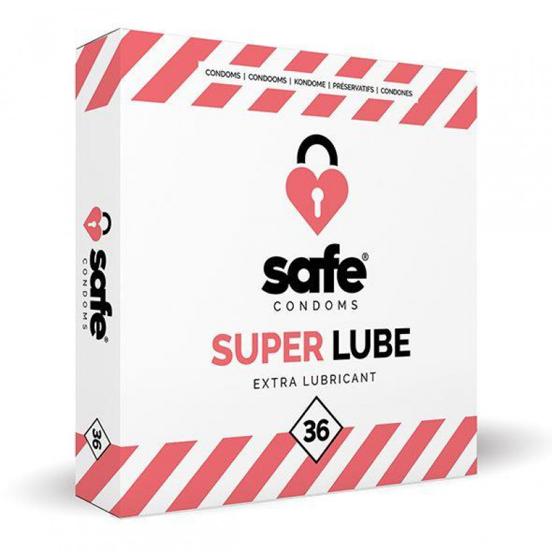 Safe - Condoms Super Lube Extra Lubricant (36 pcs)