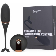 Teazers Luxurious Vibrating Egg w/ Remote Control - Black