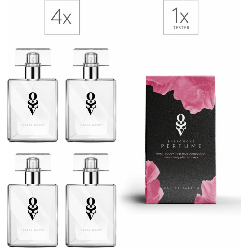 Obsessive Zestaw Tester + 4 Perfumy Floral-woody 30 ml