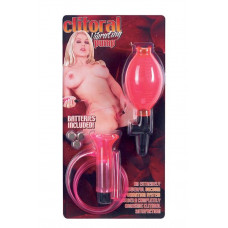 Seven Creations CLITORAL VIBRATING PUMP - CLEAR HOT PINK