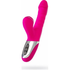 JOS Thrusting and sucking vibrator To-Frolly, silicone, pink, 21,5cm