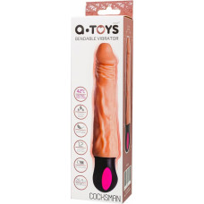 A-Toys Realistic Vibrator with heating, TPE, 12 Modes, bendable, recharble