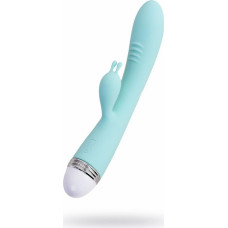 Flovetta Vibrator with clitoral stimulator Flovetta by Toyfa Iris, silicone, mint, 22 cm