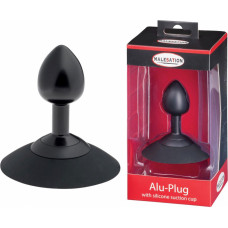 Malesation Alu-Plug with suction cup small, black